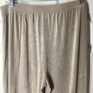 Chico's Taupe Wide Leg Travel Pants Chico's Sz 2